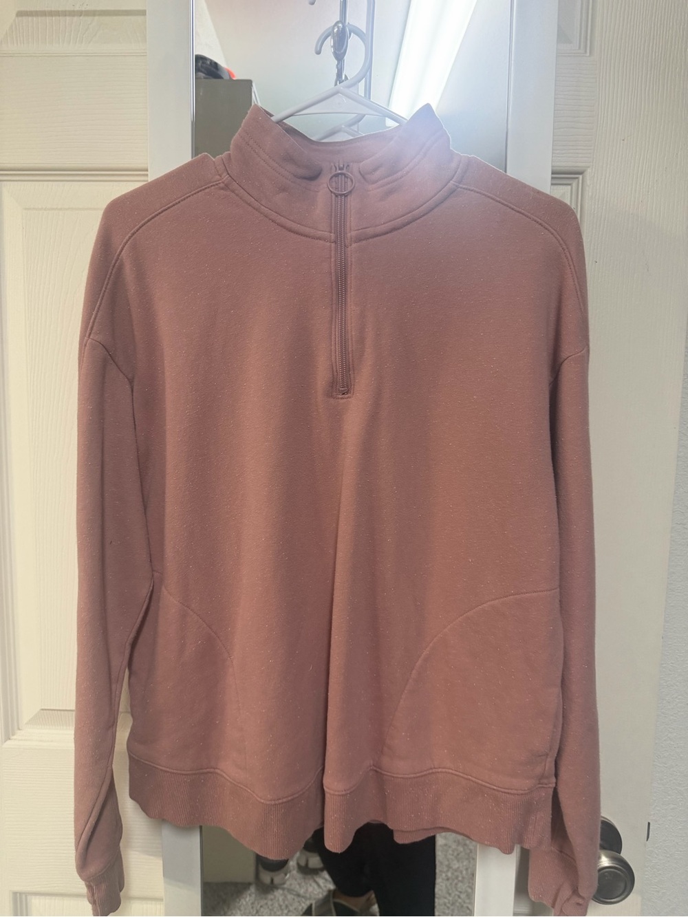 tek gear Dusty Rose Half-Zip Cowl Sweatshirt